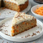 Flourless Carrot Flaxseed Cake with Greek Yogurt Frosting