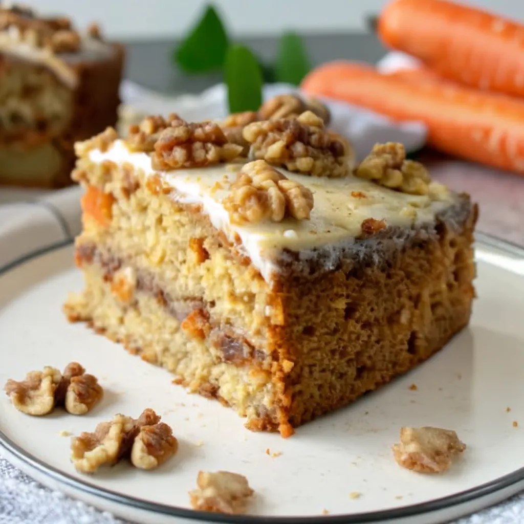 Flourless Carrot Walnut Maple Cake