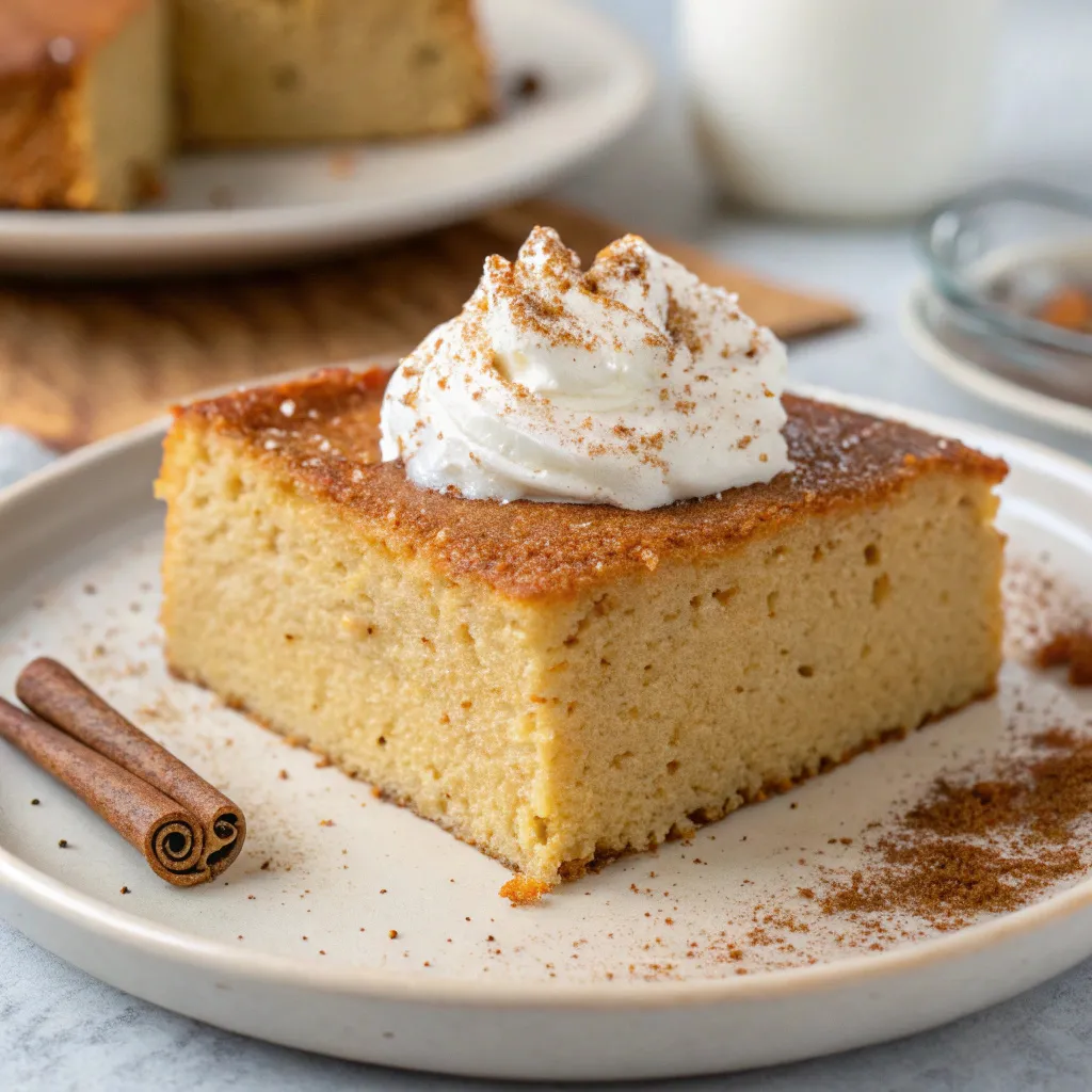 Flourless Eggnog Greek Yogurt Cake