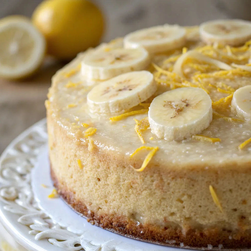 Flourless Lemon Banana Cake
