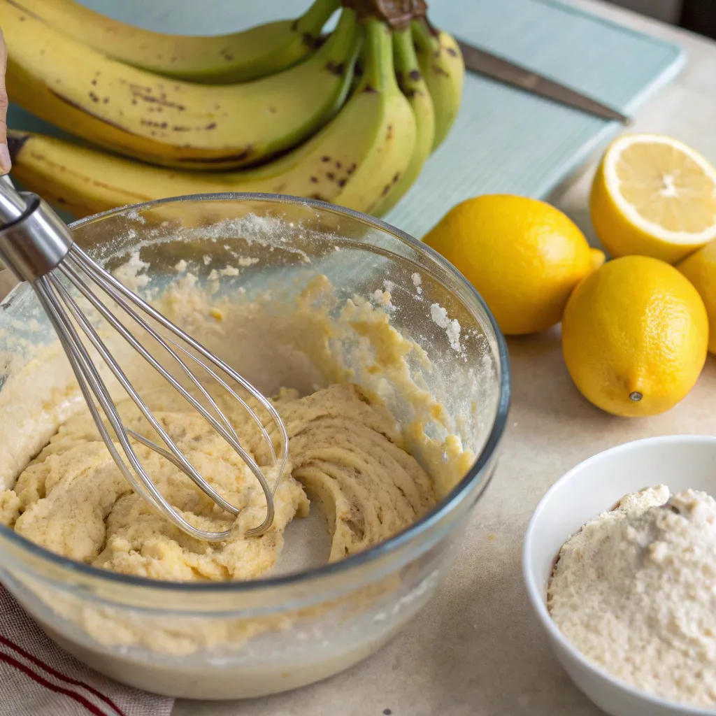 Flourless Lemon Banana Cake