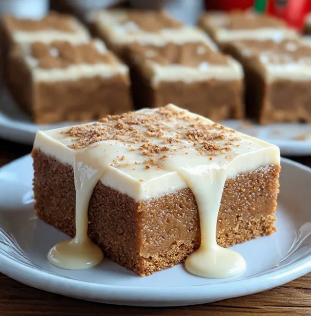 Gingerbread Cookie Bars
