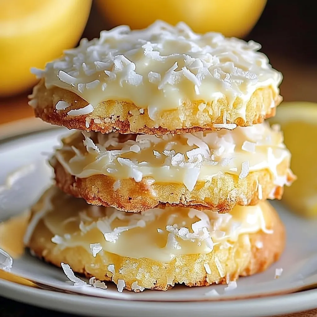 Lemon Coconut Cheesecake Cookies