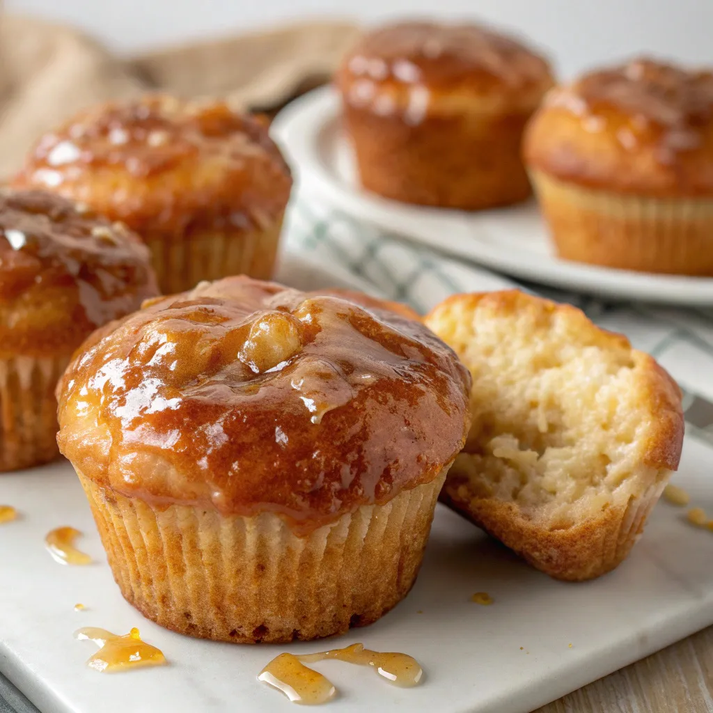 Maple Glazed Cottage Cheese Donut Muffins