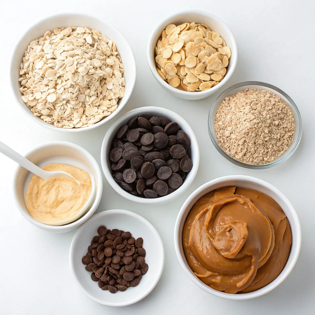 No-Bake Peanut Butter Greek Yogurt Dark Chocolate Oat Bars