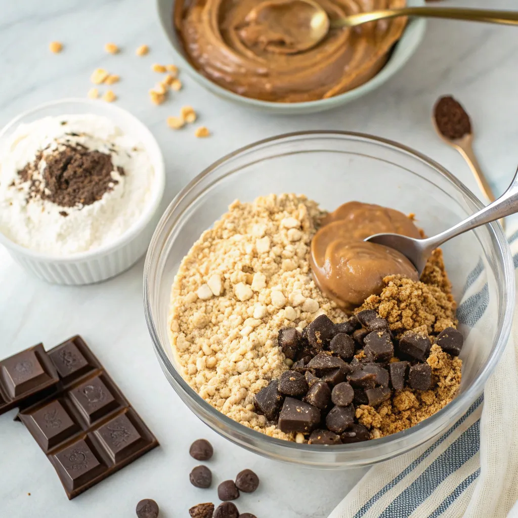 No-Bake Peanut Butter Greek Yogurt Dark Chocolate Oat Bars