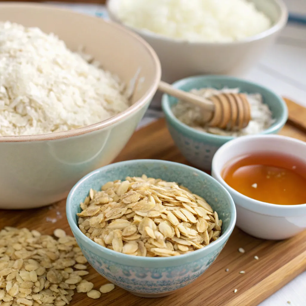 Oatmeal, Coconut, and Honey Cookies