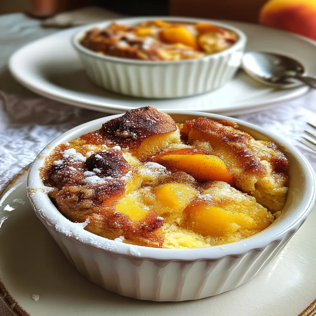 Baked Peach Cinnamon Cottage Cheese Breakfast Bowls