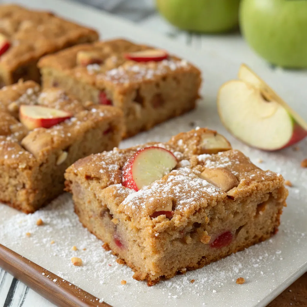 Peanut Butter Apple Muffin Bars