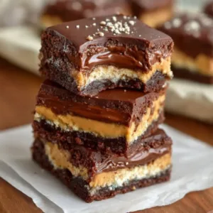 Peanut Butter Greek Yogurt Brownie Bars