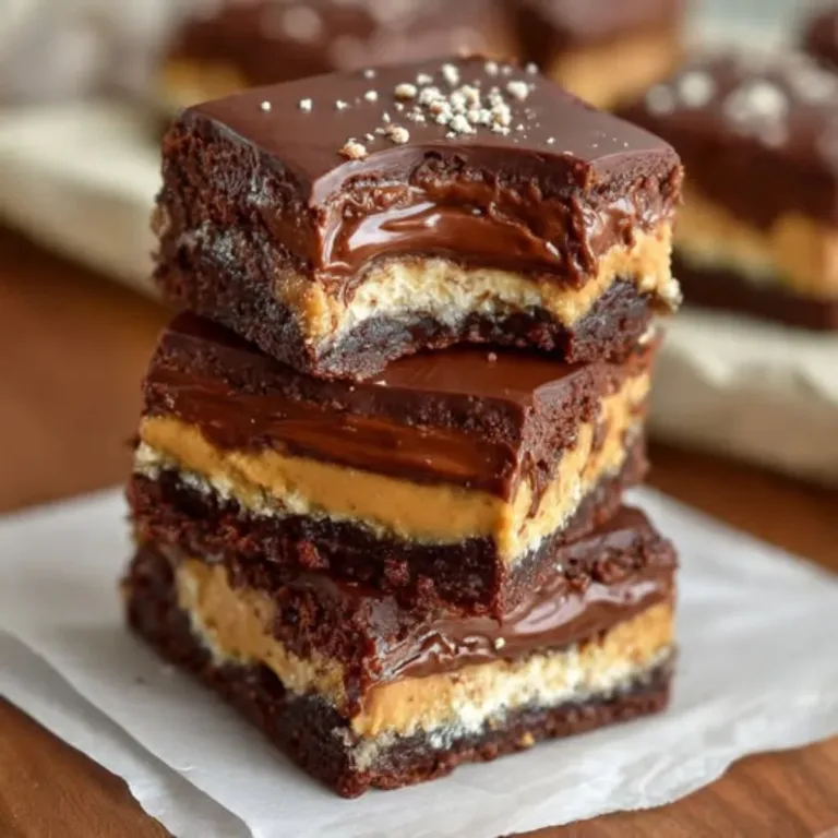 Peanut Butter Greek Yogurt Brownie Bars