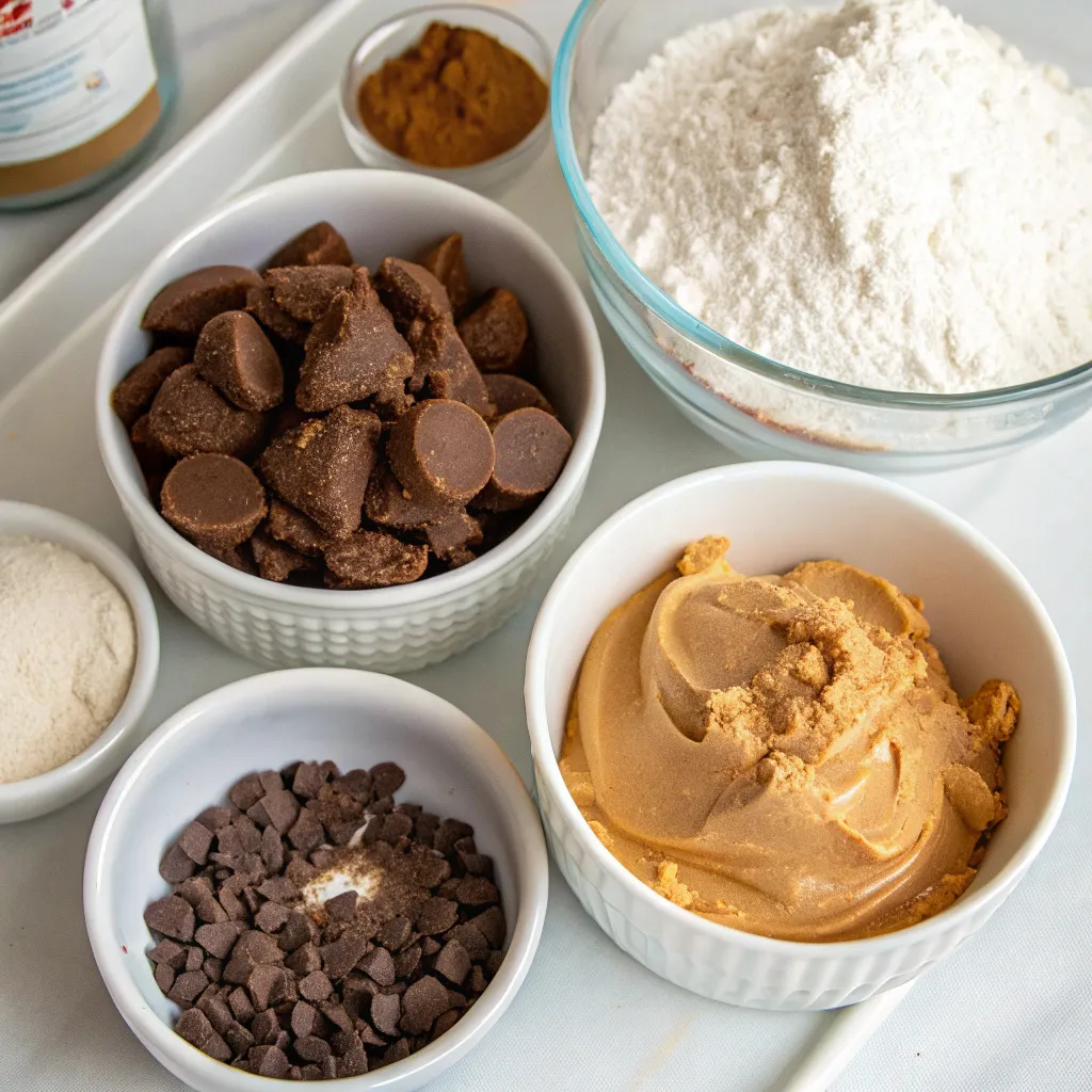 Peanut Butter Greek Yogurt Brownie Cups with Gooey Fudge Centers