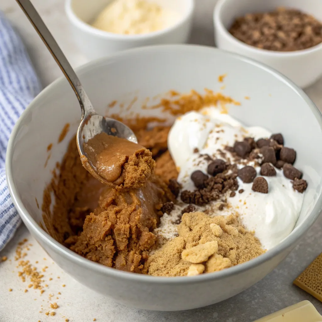 Peanut Butter Greek Yogurt Brownie Cups with Gooey Fudge Centers
