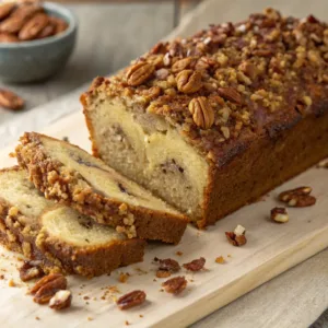 Pecan Streusel Banana Bread