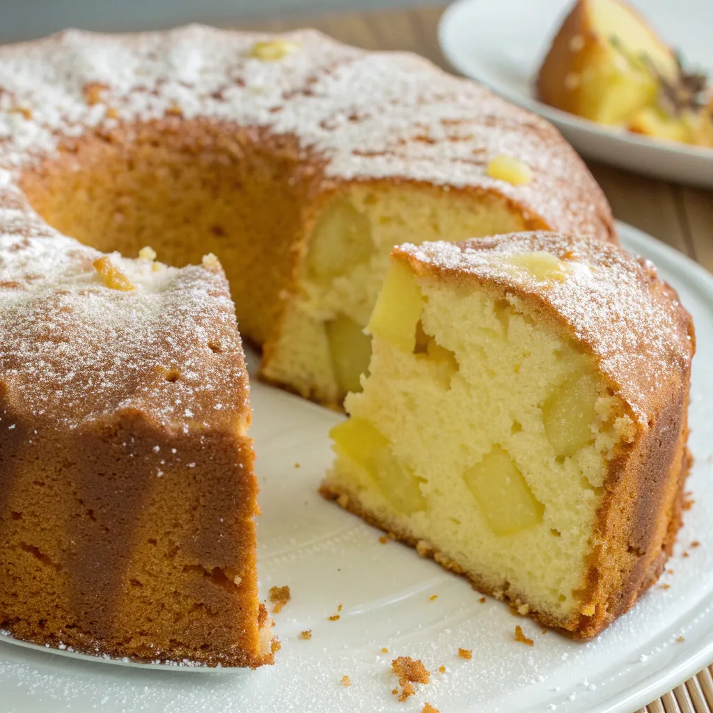 Pineapple Sour Cream Pound Cake