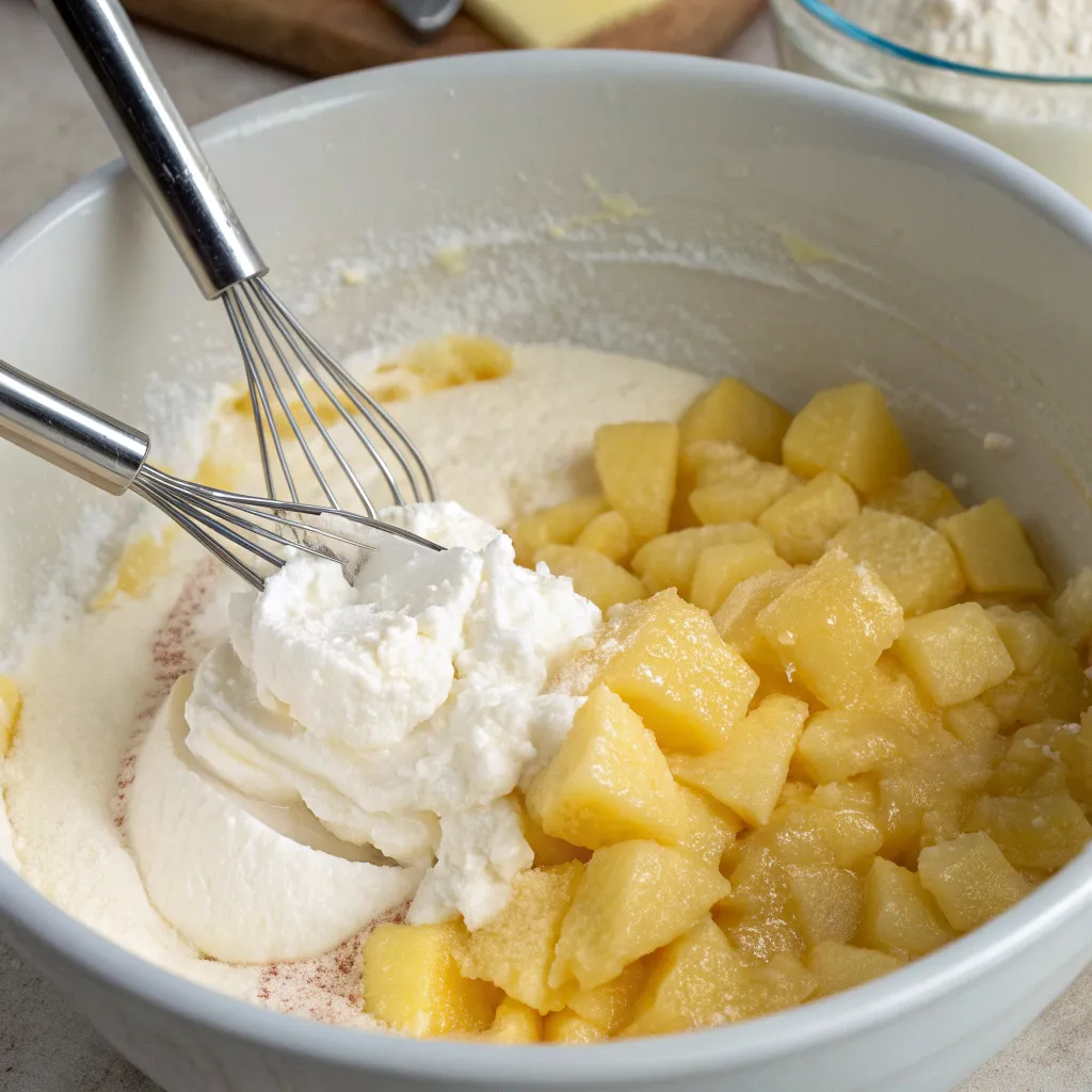 Pineapple Sour Cream Pound Cake