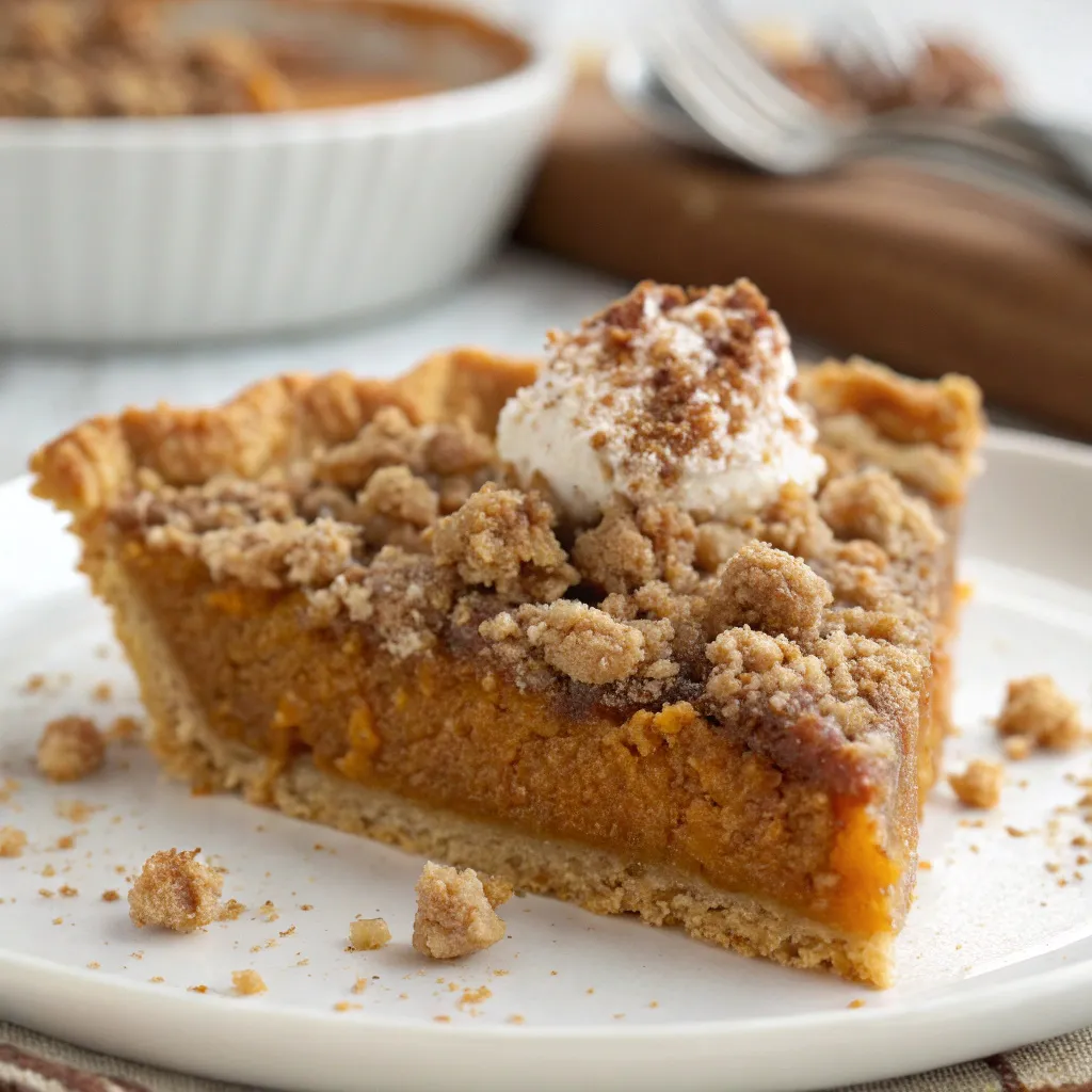 Pumpkin Pie Crisp with Cinnamon Streusel