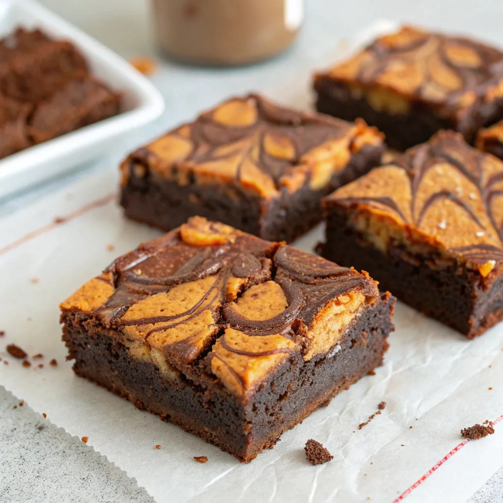 Pumpkin Spice Double Fudge Brownies