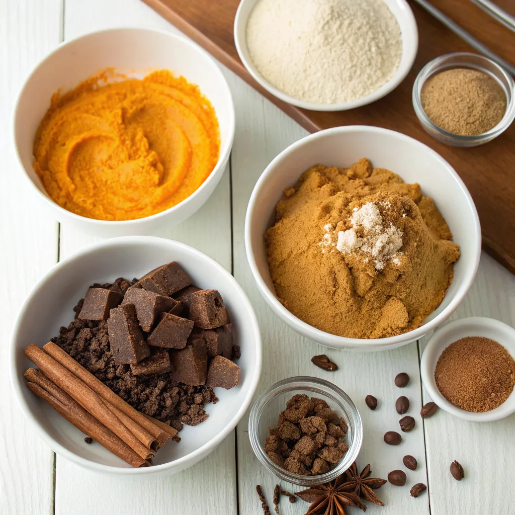 Pumpkin Spice Double Fudge Brownies