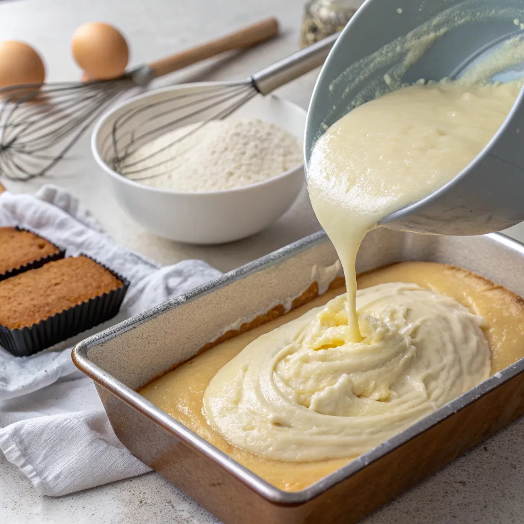 Vanilla Loaf Cake with Glaze