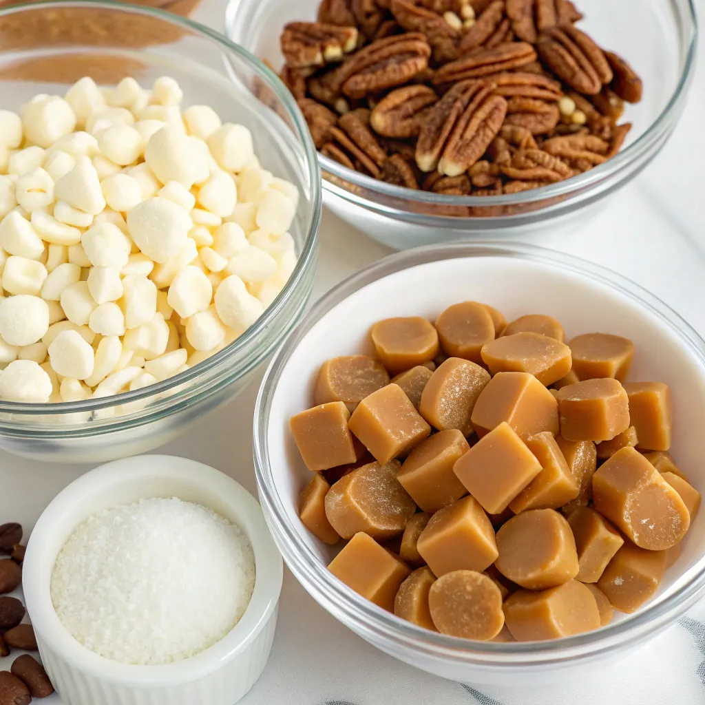 White Chocolate Caramel Pecan Bars