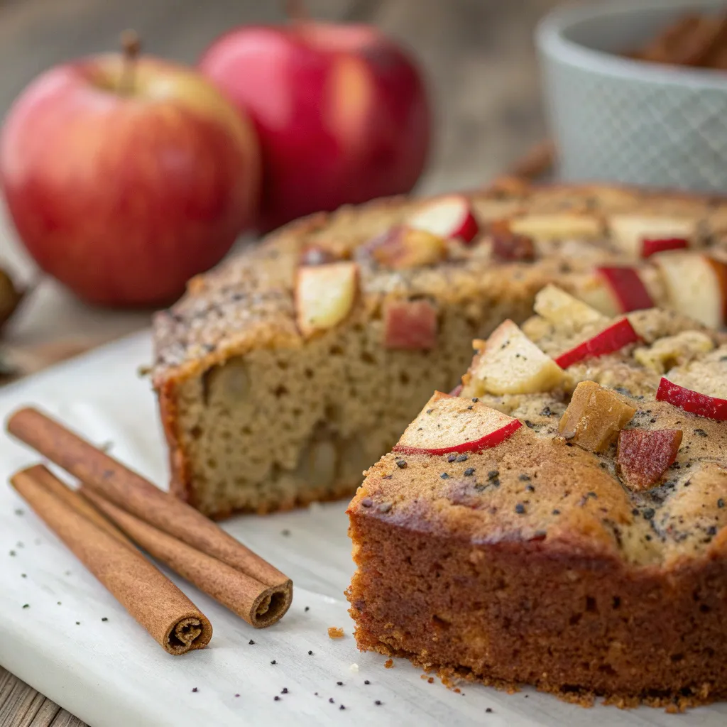 Apple and Cinnamon Chia Cake
