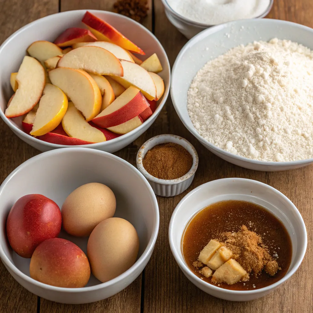 Apple Cake with Brown Sugar Sauce