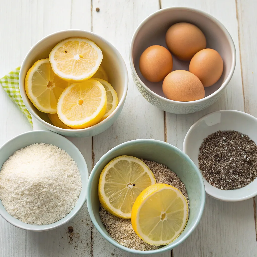 Flourless Lemon Chia Cake
