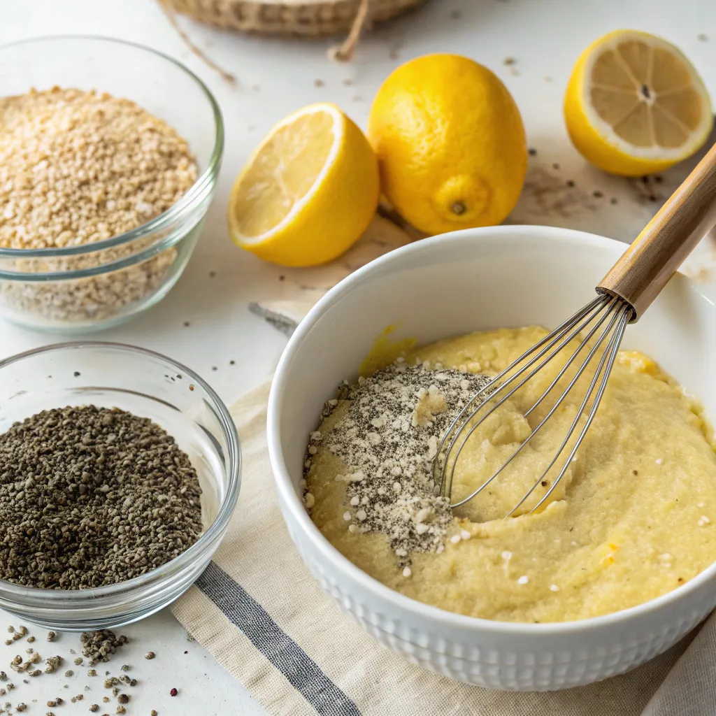 Flourless Lemon Chia Cake