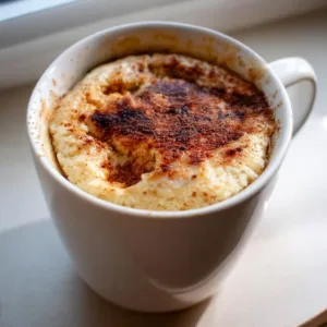 Cinnamon Oat Cottage Mug Cake