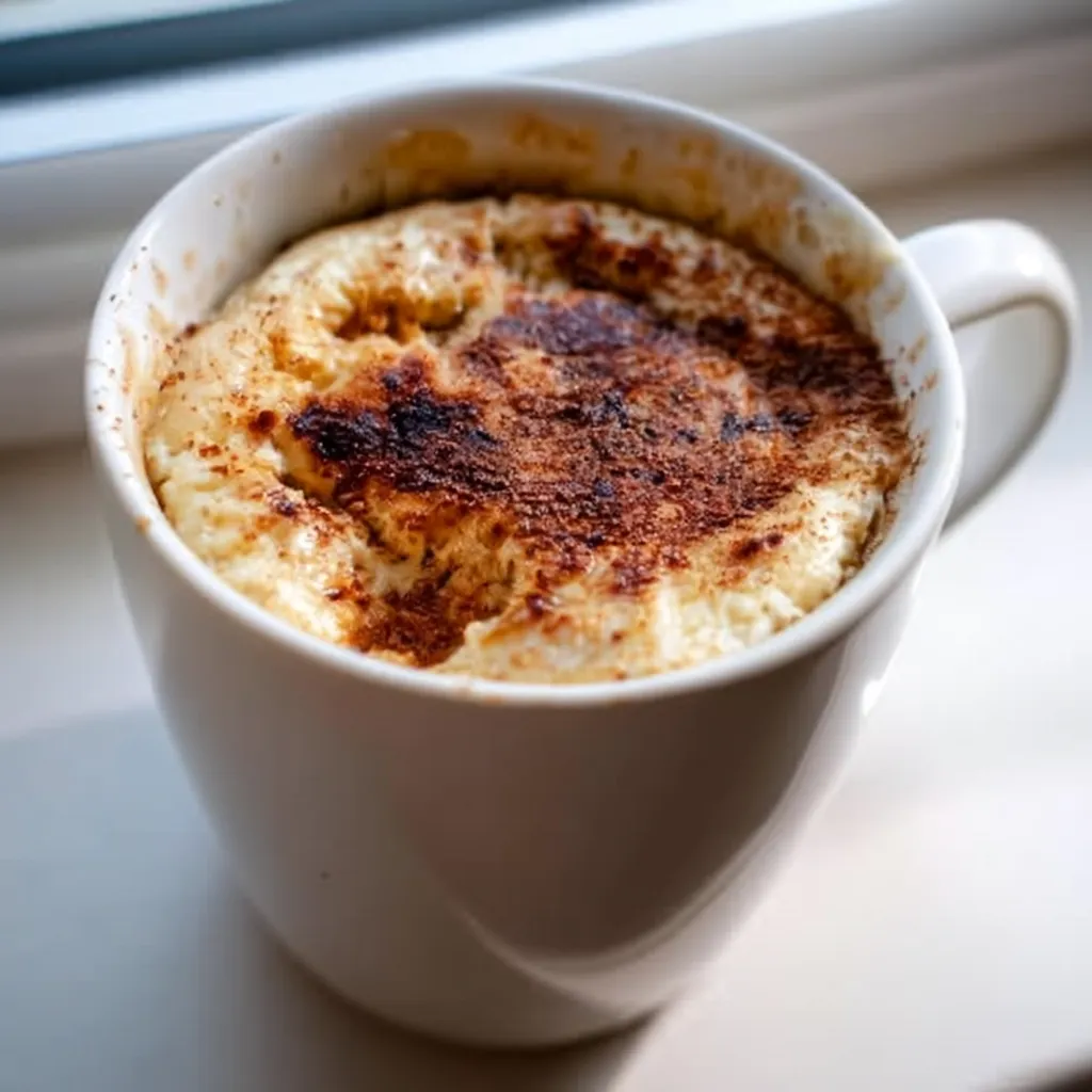 Cinnamon Oat Cottage Mug Cake