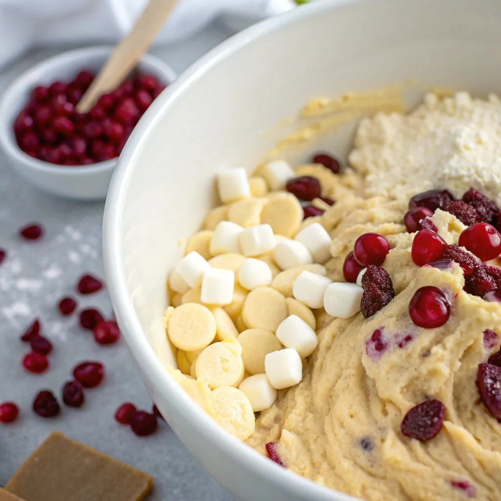 Cranberry White Chocolate Blondies