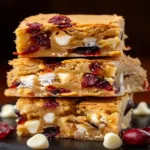 Cranberry White Chocolate Blondies