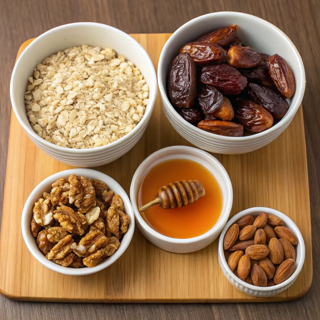 No-Bake Date Nut Energy Bars