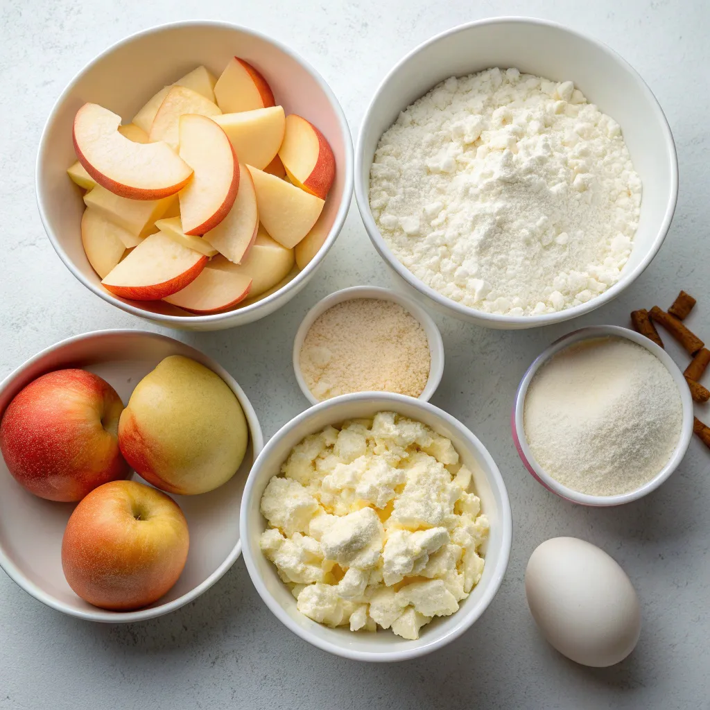 Fluffy Apple Cottage Cheese Cake