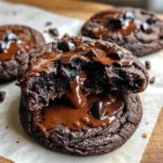 Greek Yogurt Peanut Butter Triple Chocolate Fudge Cookies