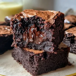 Healthy Peanut Butter Greek Yogurt Oat Brownie Muffin Squares