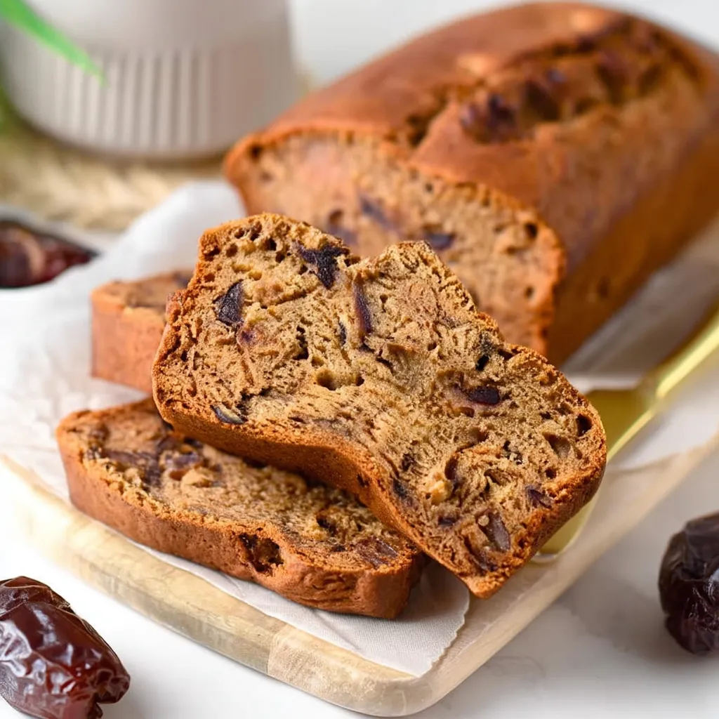 Irresistibly Moist Date Loaf (Dairy-Free, Egg-Free) 11 Date Loaf
