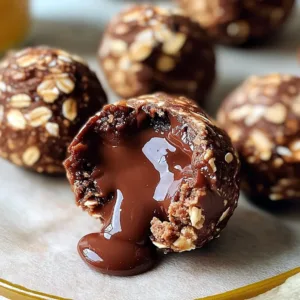 No-Bake Peanut Butter Greek Yogurt Chocolate Stuffed Energy Bites