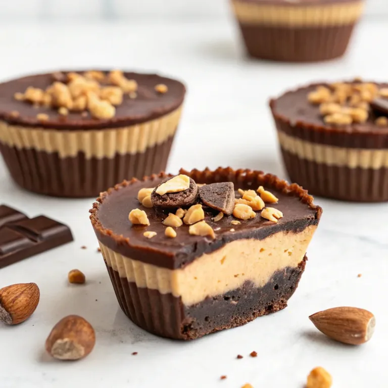 No-Bake Peanut Butter Mocha Crunch Cups