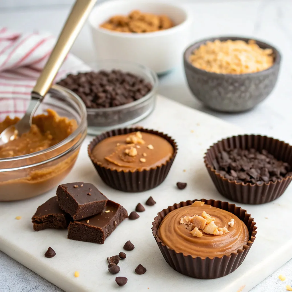 No-Bake Peanut Butter Mocha Crunch Cups