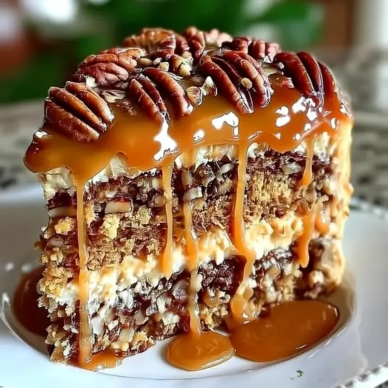 Southern Pecan Caramel Cake