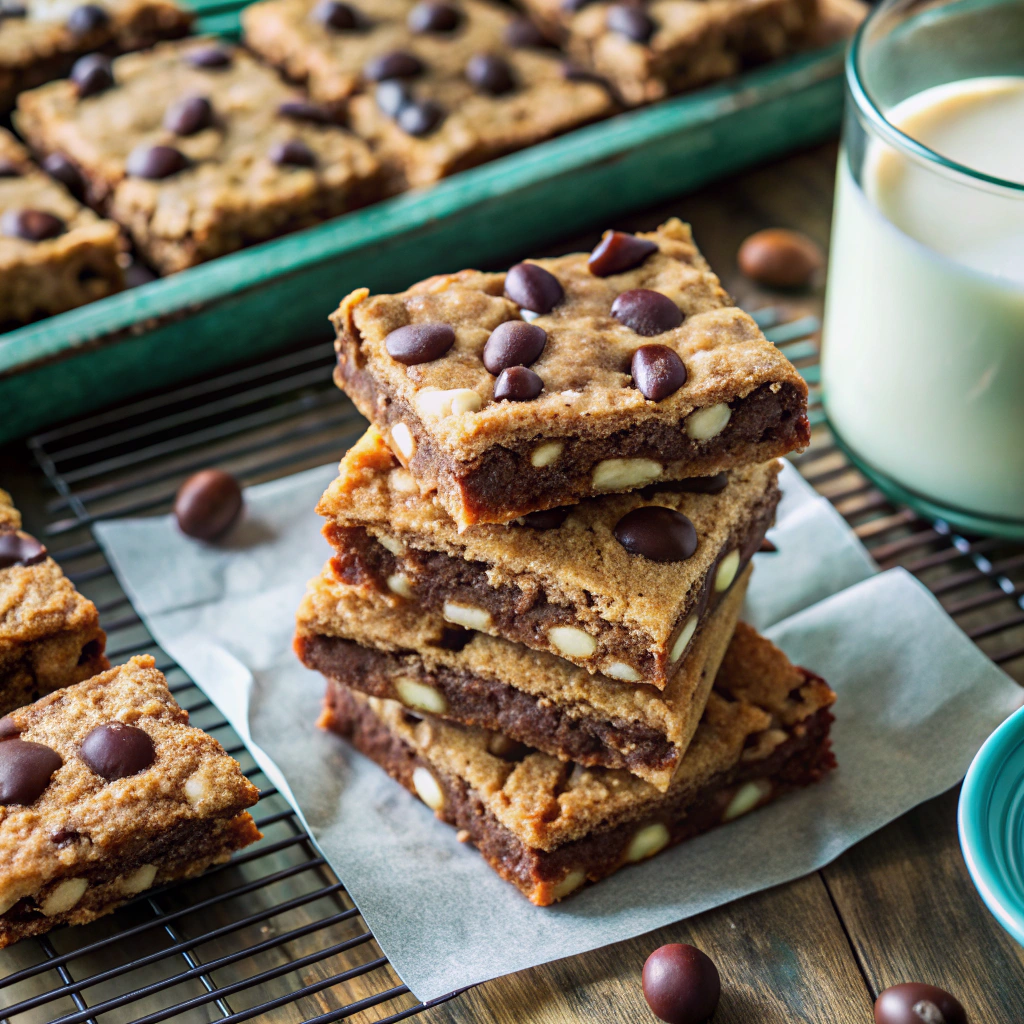Irresistibly Chewy Peanut Butter Cookie Bars