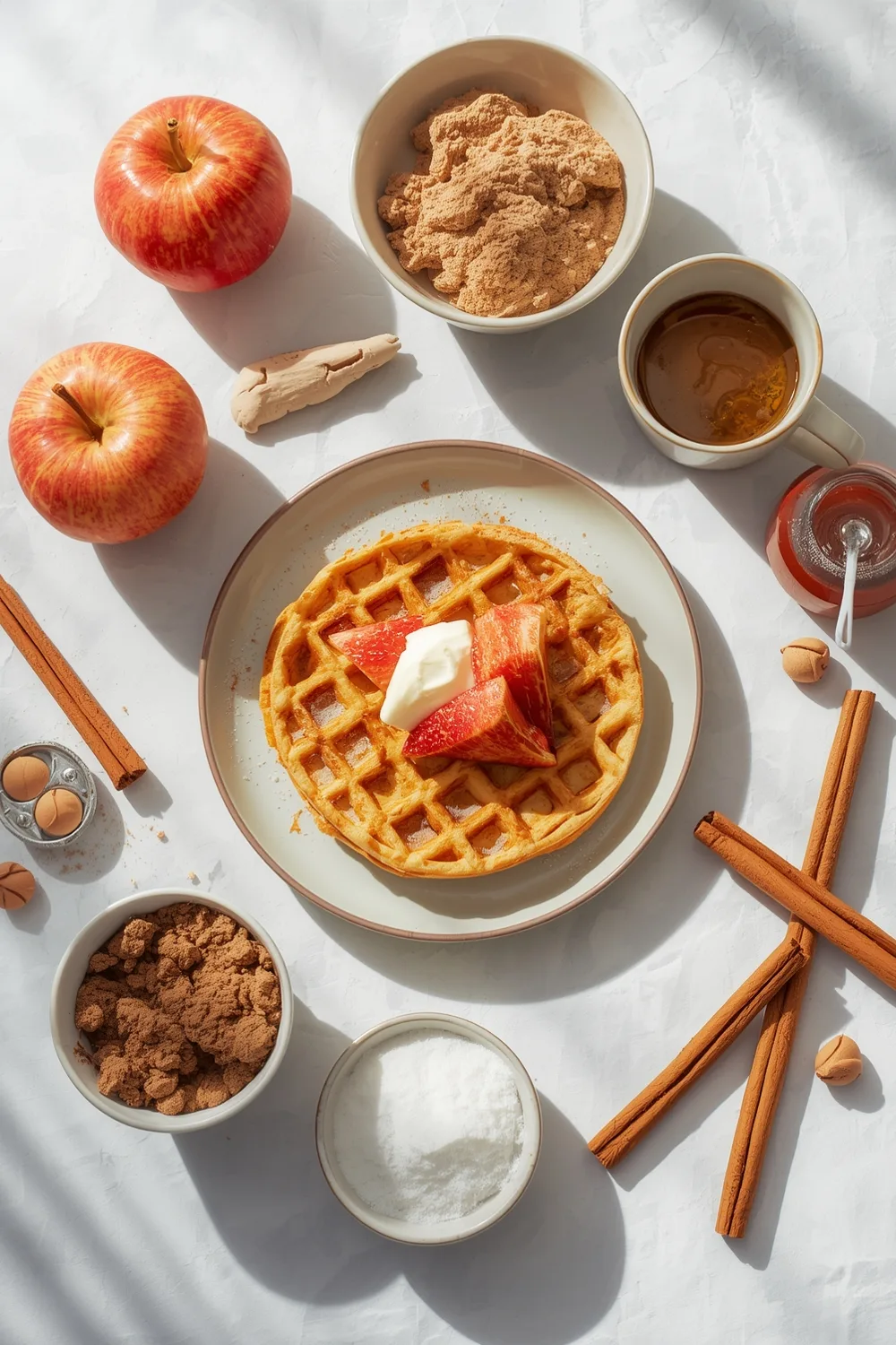 Cinnamon Apple Waffles for a Cozy Gluten Free Breakfast