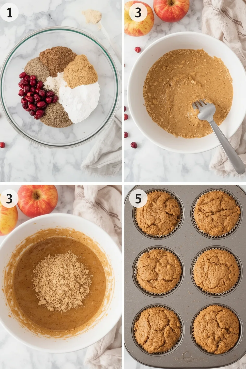 Comforting Gluten Free Apple Cranberry Muffins – Easy Recipe 2 Cozy Gluten Free Apple Cranberry Muffins for Winter Mornings