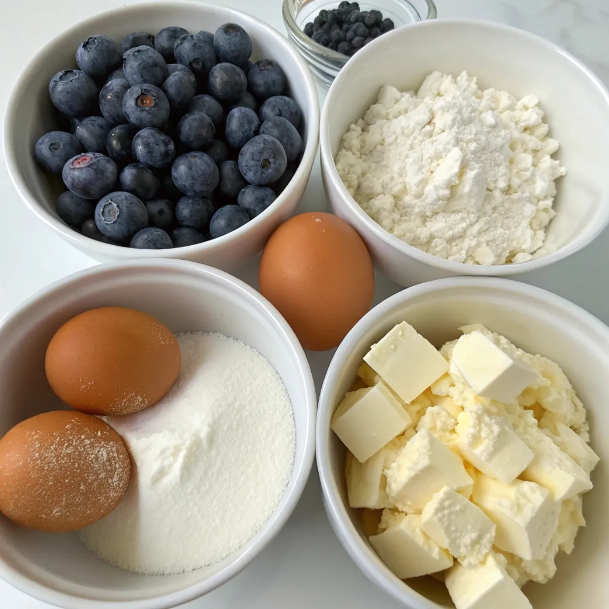 Blueberry Cheesecake Cottage Cheese Muffins