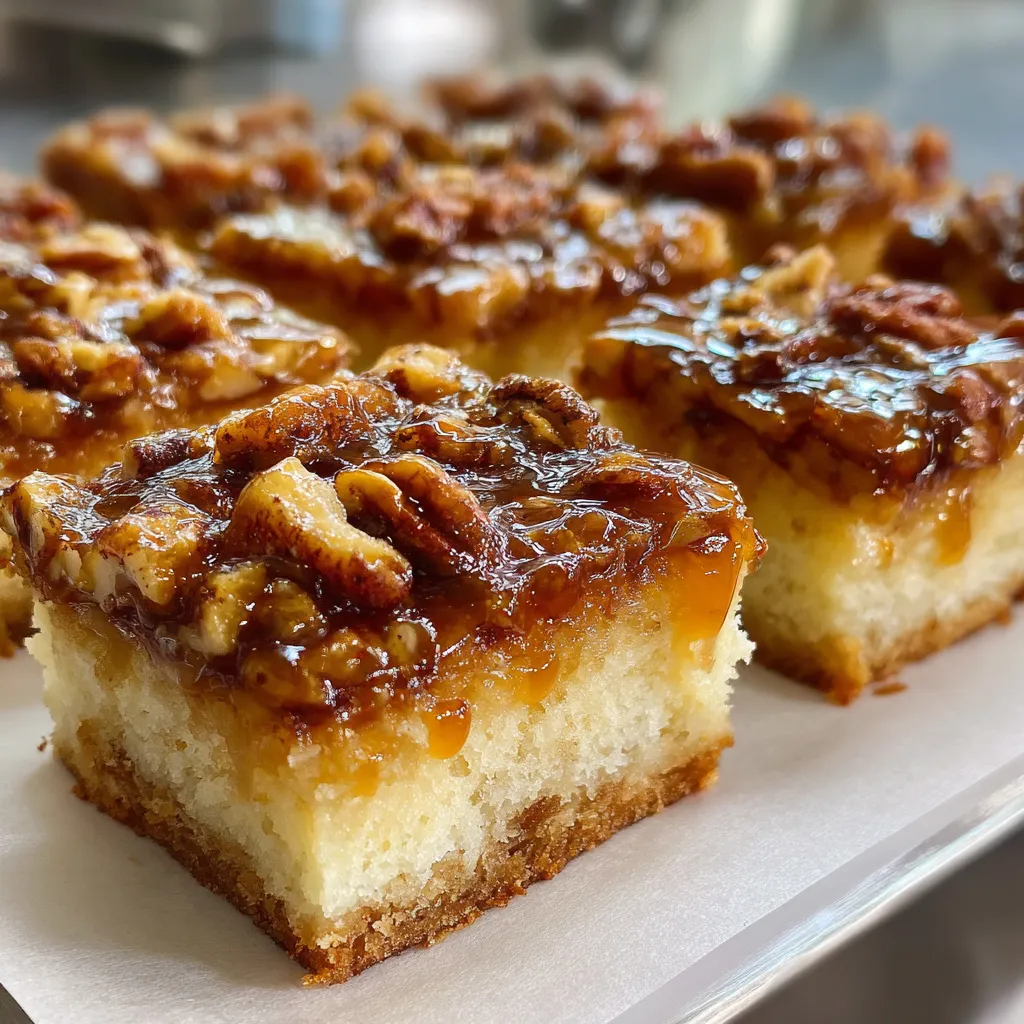 Butter Pecan Praline Poke Cake
