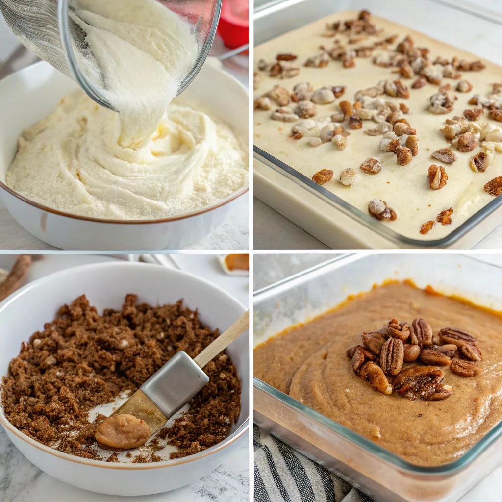 Butter Pecan Praline Poke Cake