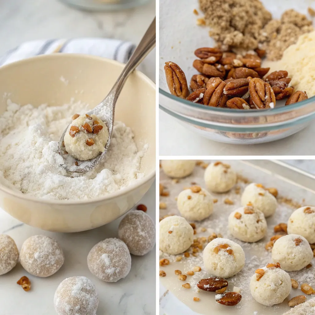 Buttery Pecan Snowball Cookies