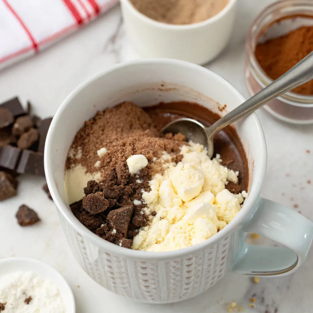 Chocolate Cottage Cheese Mug